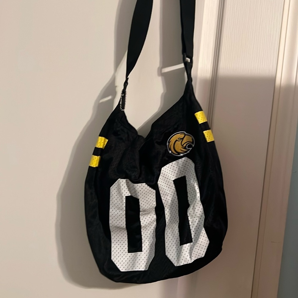 Black and gold Satchel